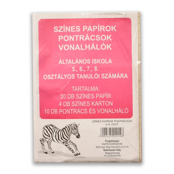 Színes papírok, pontrácsok és vonalhálók 5-8.osztály