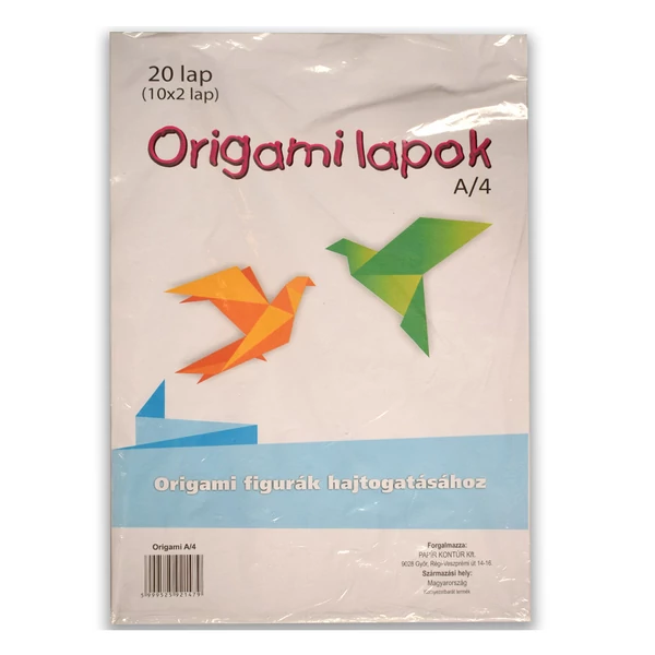 Origami lapok A/4-es 20 db-os