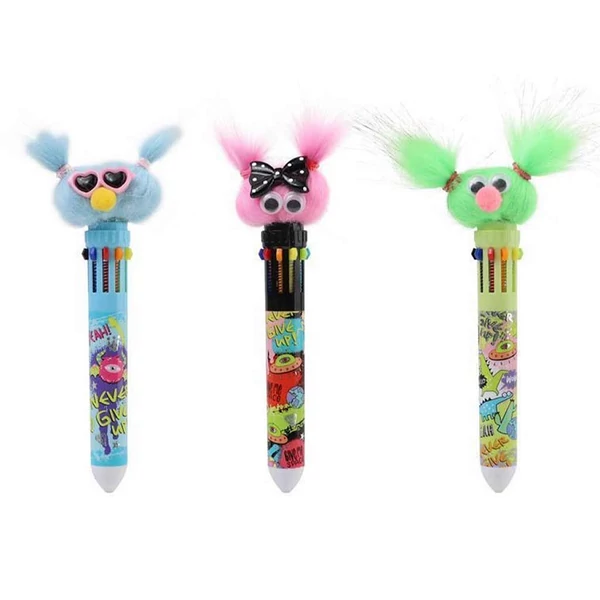 Nebulo: 10 színű golyóstoll figurákkal többféle 1db