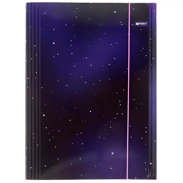 Spirit: Soft Purple csillagos űr gumis mappa A/4