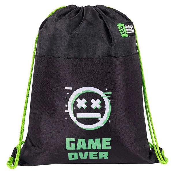 St.Right VR Gamer fekete tornazsák, sportzsák 43x32cm