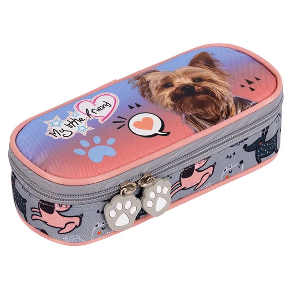 St.Right My Little Friends Grey York ovális tolltartó 23cm