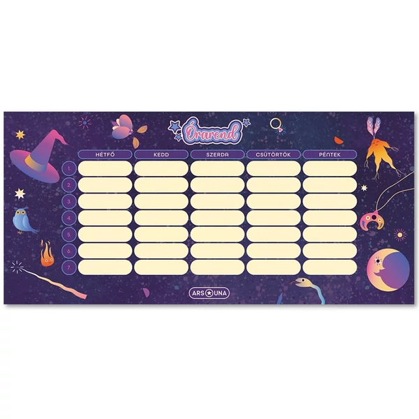 Ars Una: Enchanted boszis kétoldalas órarend