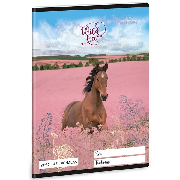 Ars Una: Wild and Free lovas vonalas füzet A/5