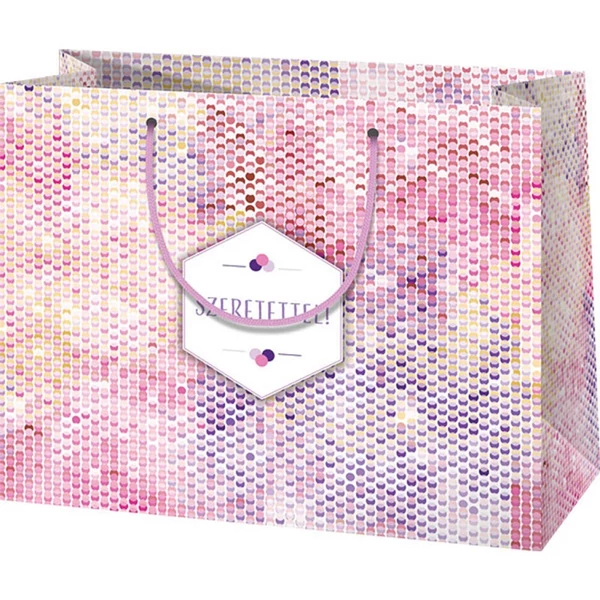 Cardex: "Szeretettel!" közepes ajándéktáska 17x10x23cm