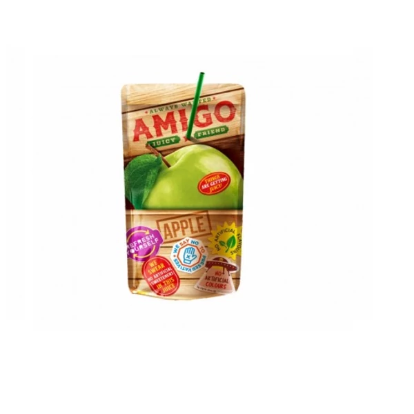 Amigo szívószálas alma üdítőital 200ml