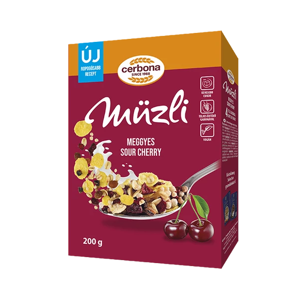 Cerbona meggyes müzli 200g