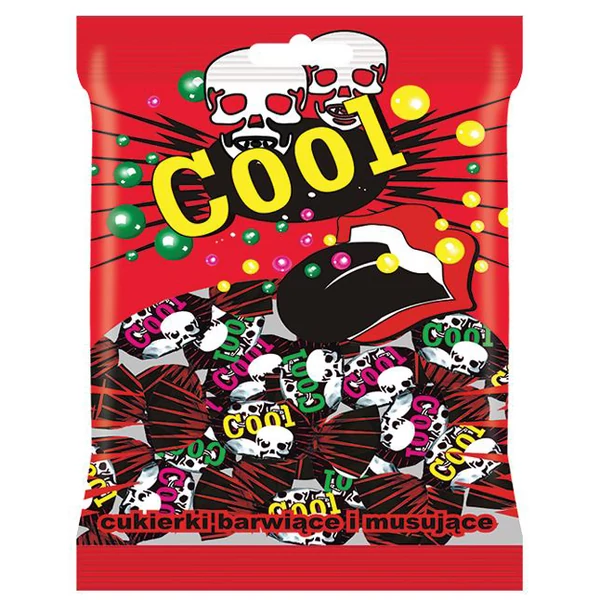 COOL pezsgős, nyelvfestős kemény cukorka 100g