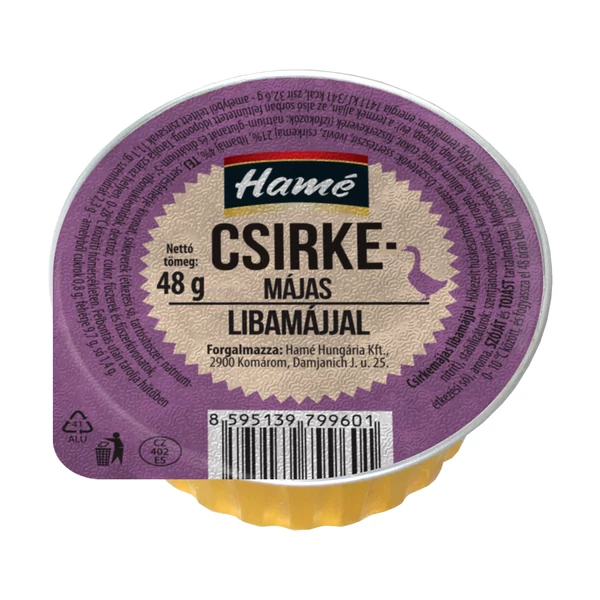 Hamé csirkemájas libamájjal 48g