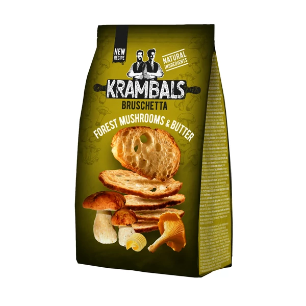 Krambals Bruschetta - Erdei Gombás és Vajas ízű pirított kenyérszelet 70g