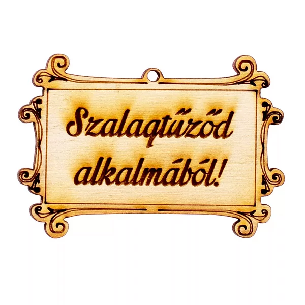 Feliratos dekortábla szalagtűzőre 6,5x4,5cm 5db-os kiszerelésben MT2-05