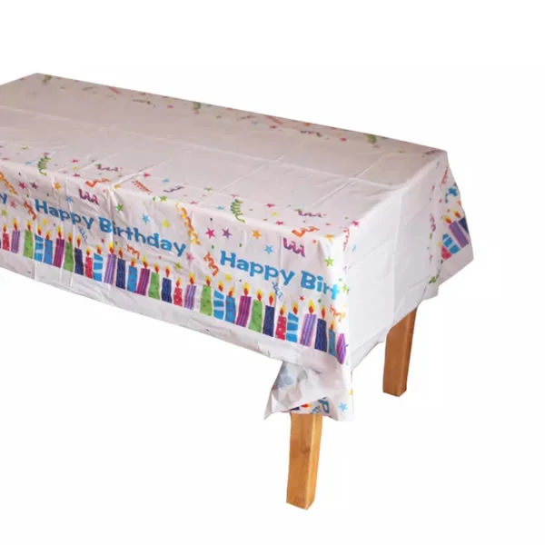 Party fehér gyertyás asztalterítő 