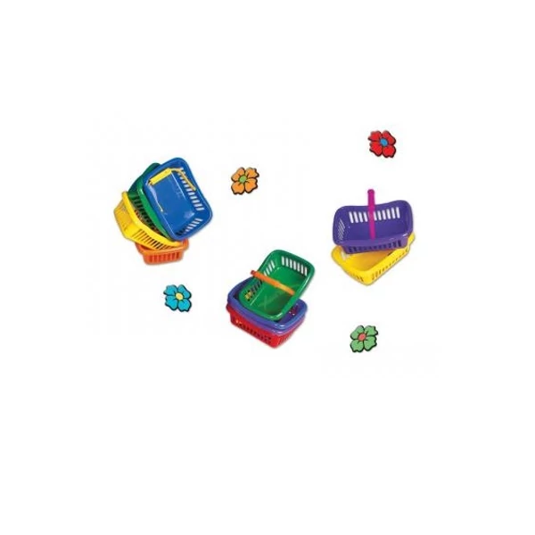 Játék bevásárlókosár többféle színben MD0710