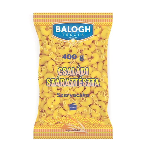 Balogh családi szarvacska tészta 400g