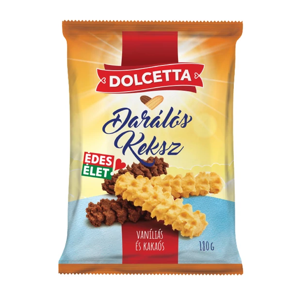 Dolcetta vaníliás és kakaós darálós keksz 180g