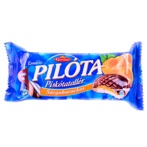 Győri Pilóta sárgabarackos piskótatallér 147 g