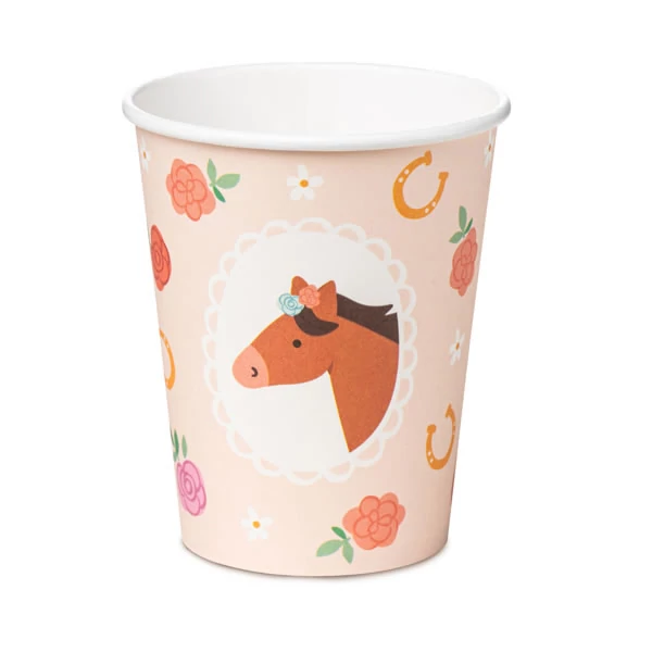 Party papírpohár lovacskás 6 db