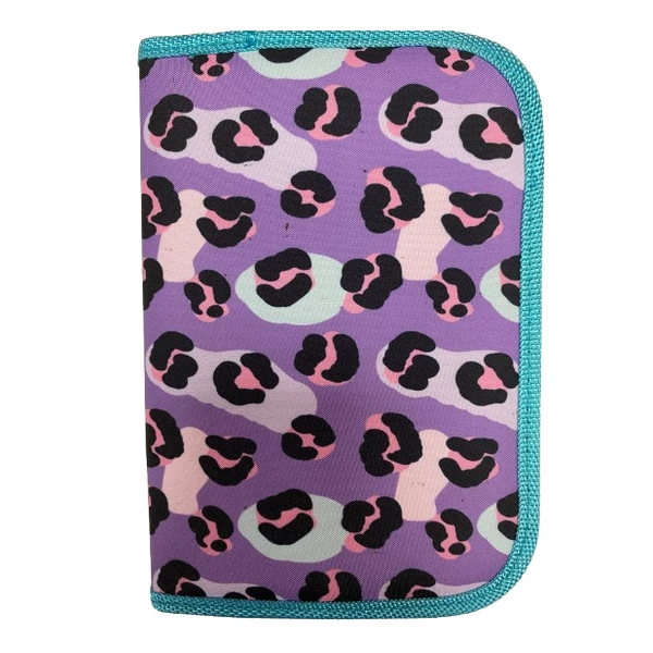 Octopus 2 klapnis leopard töltött tolltartó EXMI43