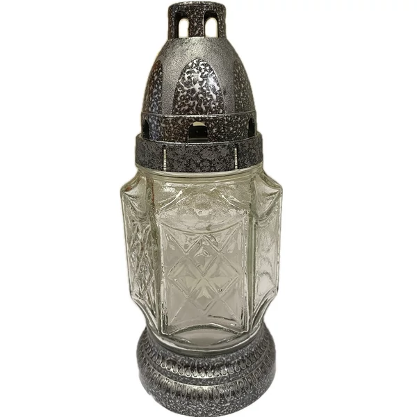 Kegyeleti mécses arany/ezüst színben 18cm RZ-04