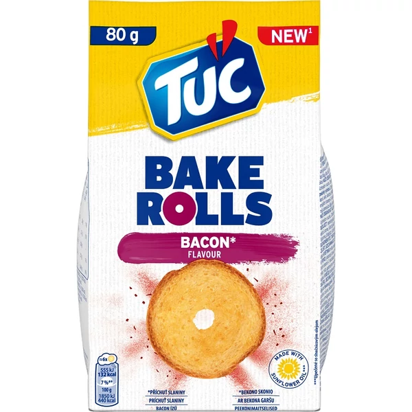 Tuc bacon bake rolls 80g
