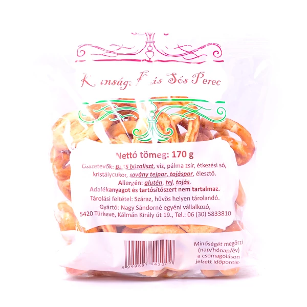 Kunsági sós kis perec 170g