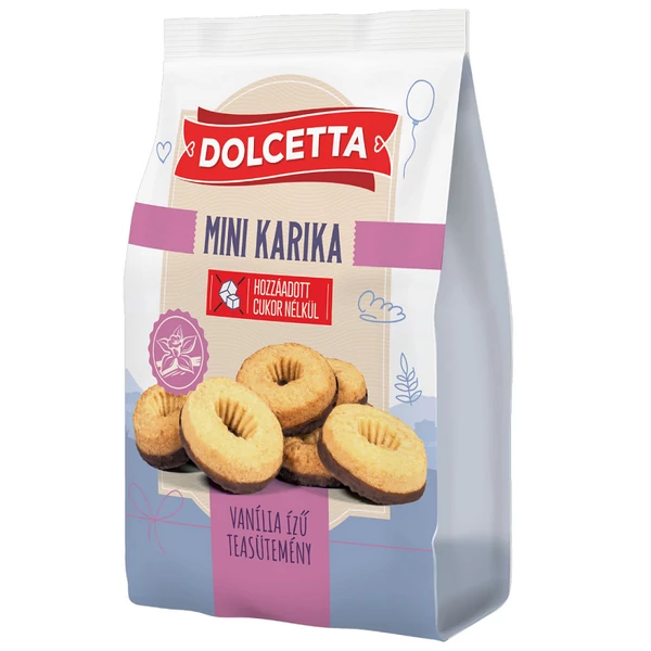 Dolcetta mini vaníliás karika hozzáadott cukor nélkül 160g