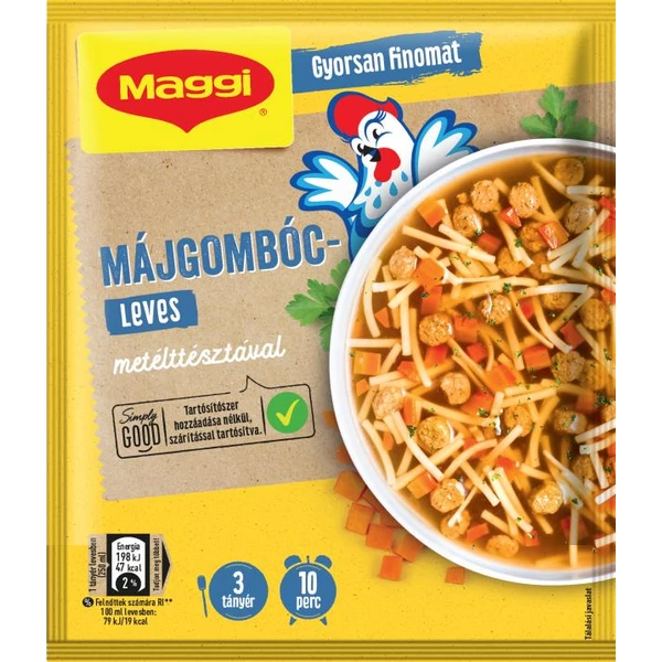 Maggi májgombócleves metélttésztával 41g