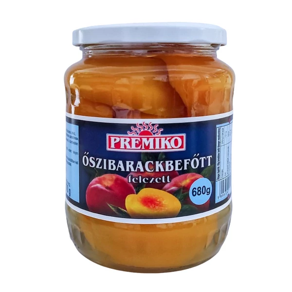Premiko őszibarack befőtt 680g/370g