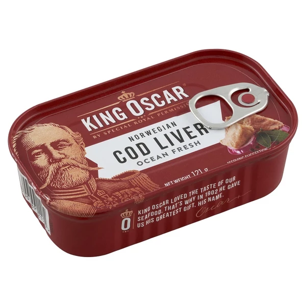 King Oscar tőkehalmáj saját olajban 121g