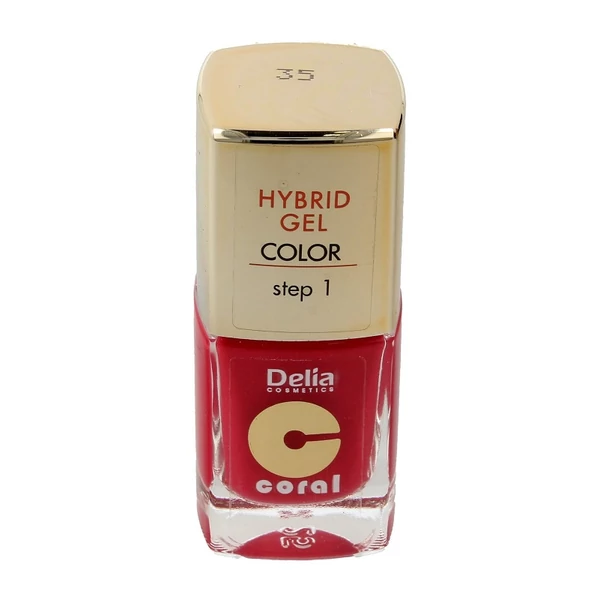 Delia hybrid gel piros színű körömlakk 11ml 35