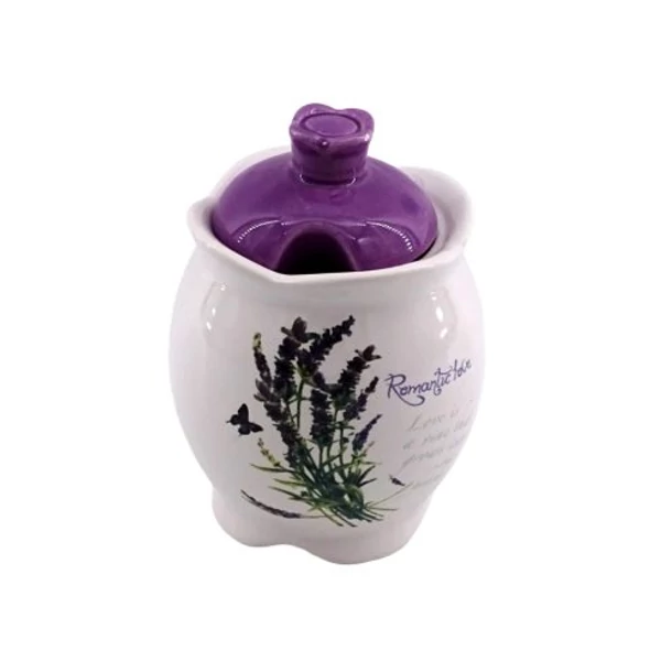 Fűszertartó szett kerámia levendula mintával 3db-os 32399
