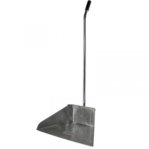 Utcai szemetes lapát fém nyéllel horganyzott - csak egyedi szállítással vagy személyes átvétellel