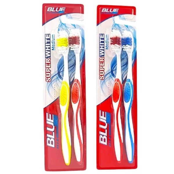 Sky super white medium felnőtt fogkefe 2db-os kiszerelésben 