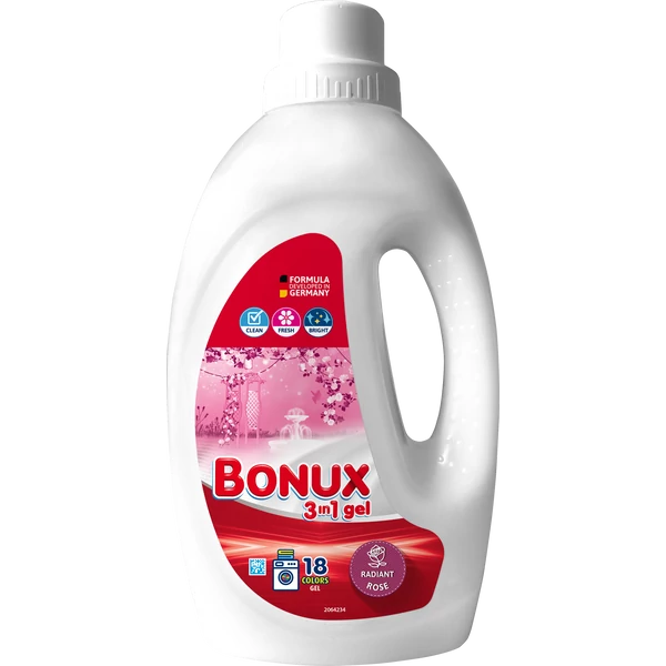 Bonux 3IN1 Rose 0,9L 18 mosás