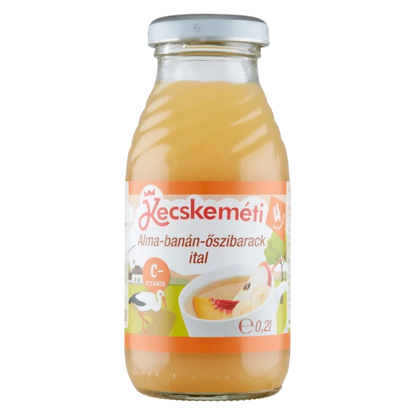 Kecskeméti bébiital alma-banán-őszibarack 4hó 200ml