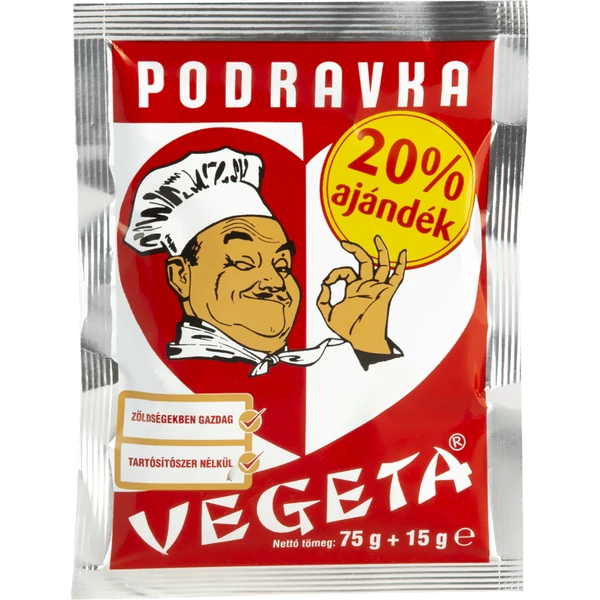 Vegeta 75g+15g ajandék podravka