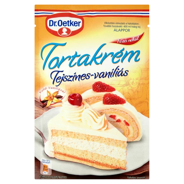 Dr.Oetker tejszínes-vaníliás tortakrém 130g