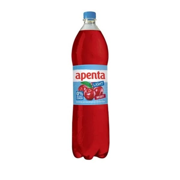 Apenta Light energiamentes meggy üdítőital enyhén szénsavas ásványvízzel, édesítőszerekkel 1,5 l - csak egyedi szállítással vagy személyes átvétellel