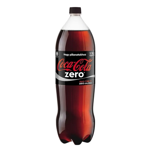 Coca-Cola Zéro colaízű energiamentes szénsavas üdítőital édesítőszerekkel 2,25 l - csak egyedi szállítással vagy személyes átvétellel