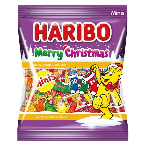 Haribo Merry Christmas Minis gyümölcsízű gumicukorka 250 g 10x25g