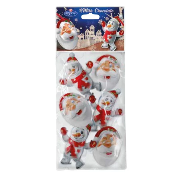 Figaro mini csokoládé mikulás és hóember figurák 57g