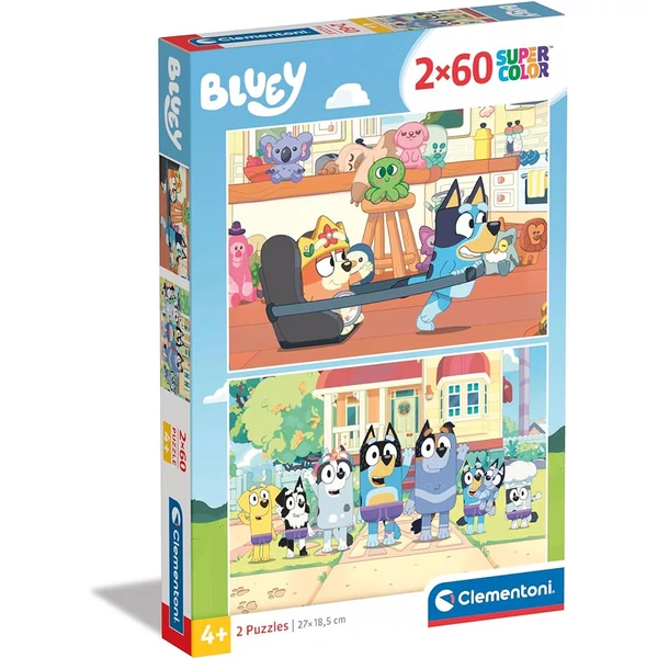 Bluey 2x60db-os supercolor puzzle - Clementoni