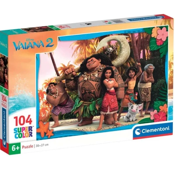 Disney Vaiana 2 104db-os Supercolor puzzle - Clementoni