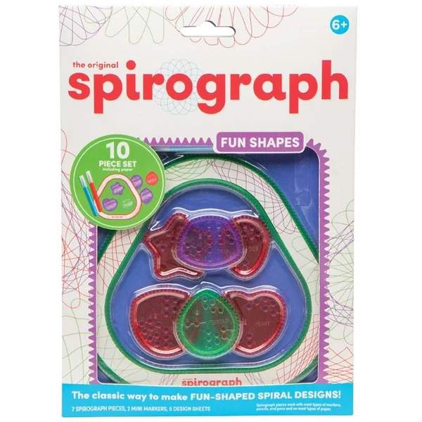 Spirograph: FUN Shapes Spirográf - Szórakoztató formák 10db-os kreatív szett