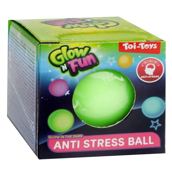 Glow'N Fun Anti stressz labda többféle változatban 1db
