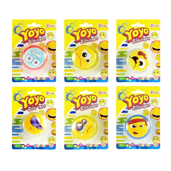Világítós Emojis Yoyo többféle változatban 1db
