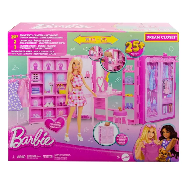Barbie: Álom Öltözőszoba szett - Mattel