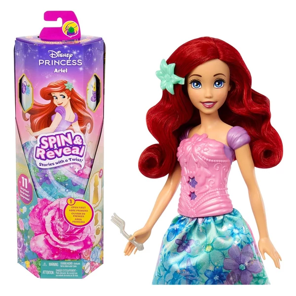 Disney Hercegnők: Varázslatos Meglepetés Ariel baba - Mattel