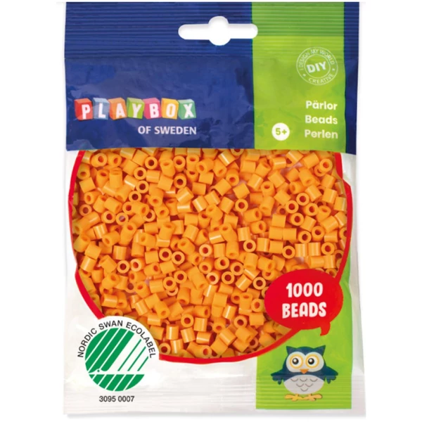 PlayBox: 5mm-es MIDI vasalható gyöngy 1000db-os borostyán színben
