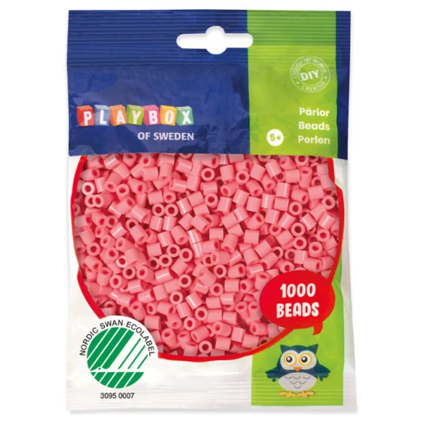 PlayBox: 5mm-es MIDI vasalható gyöngy 1000db-os meleg rózsaszín színben